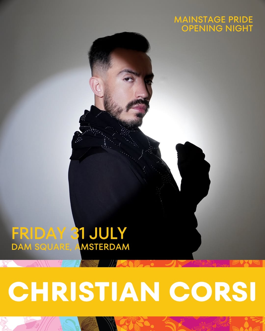 Christian Corsi, Friday 31 July, Dam Square Amsterdam